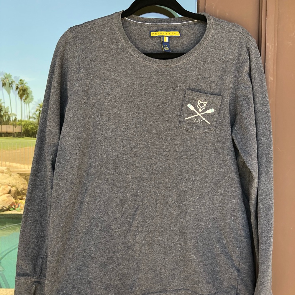 Prince & Fox Charcoal Long Sleeve Pullover L